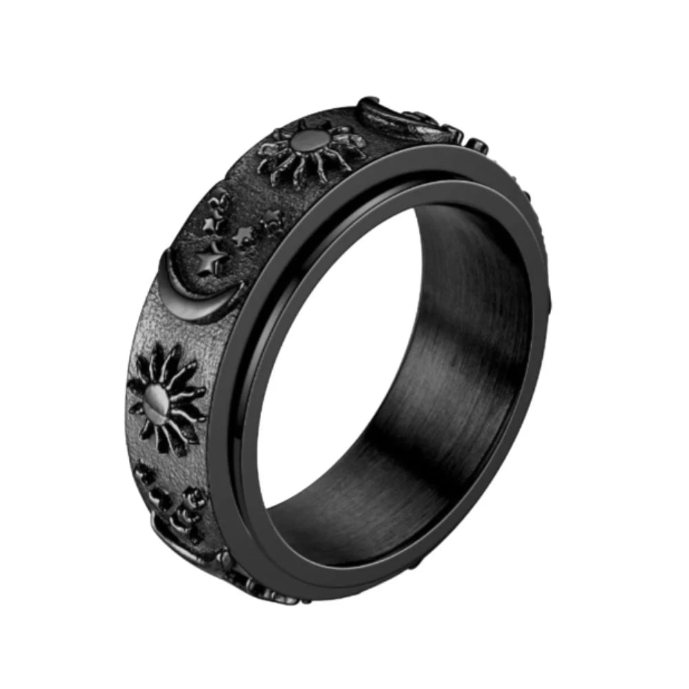 Bague d'Anxiété Aurora en Acier Inoxydable