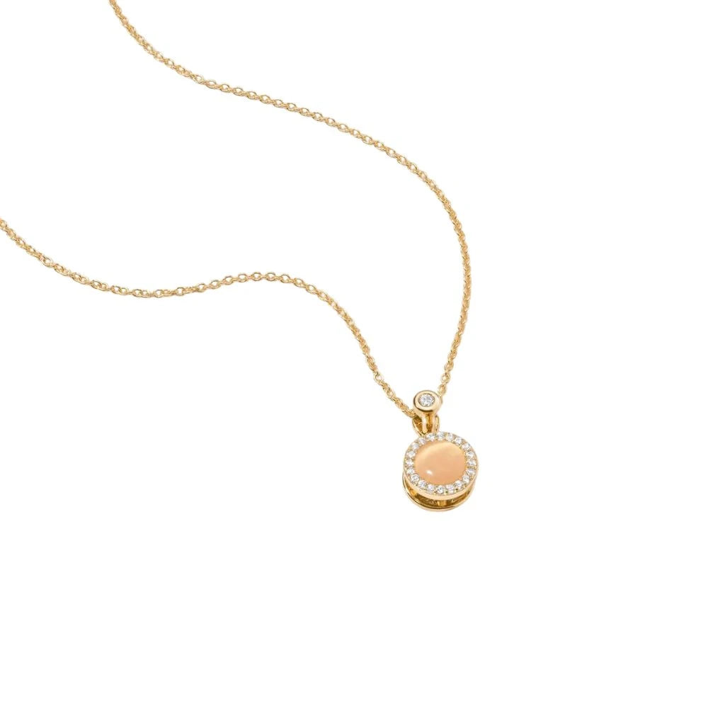 Collier d'Anxiété Ajustable en Pierre Œil de Chat