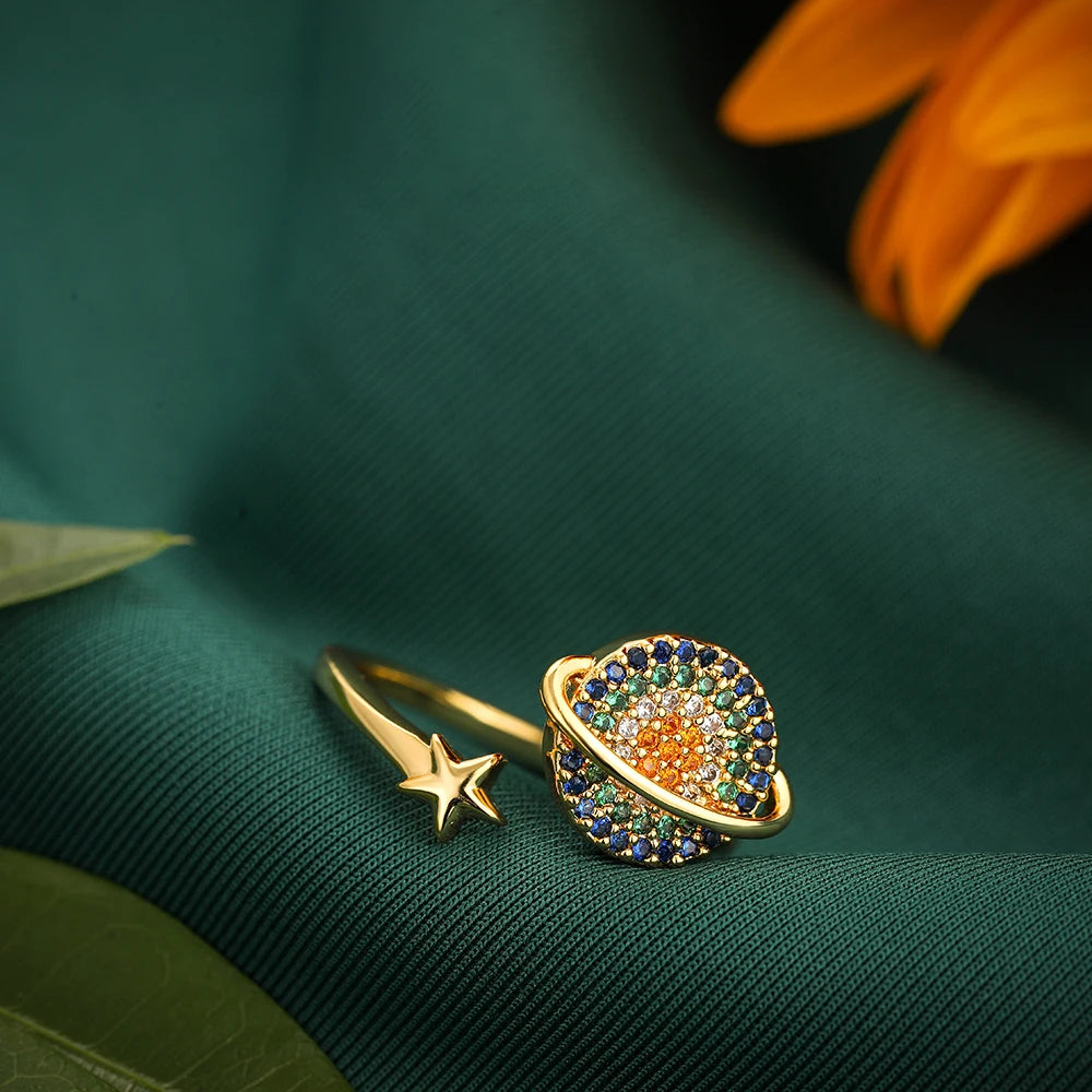Bague d'Anxiété Ajustable en Acier Inoxydable